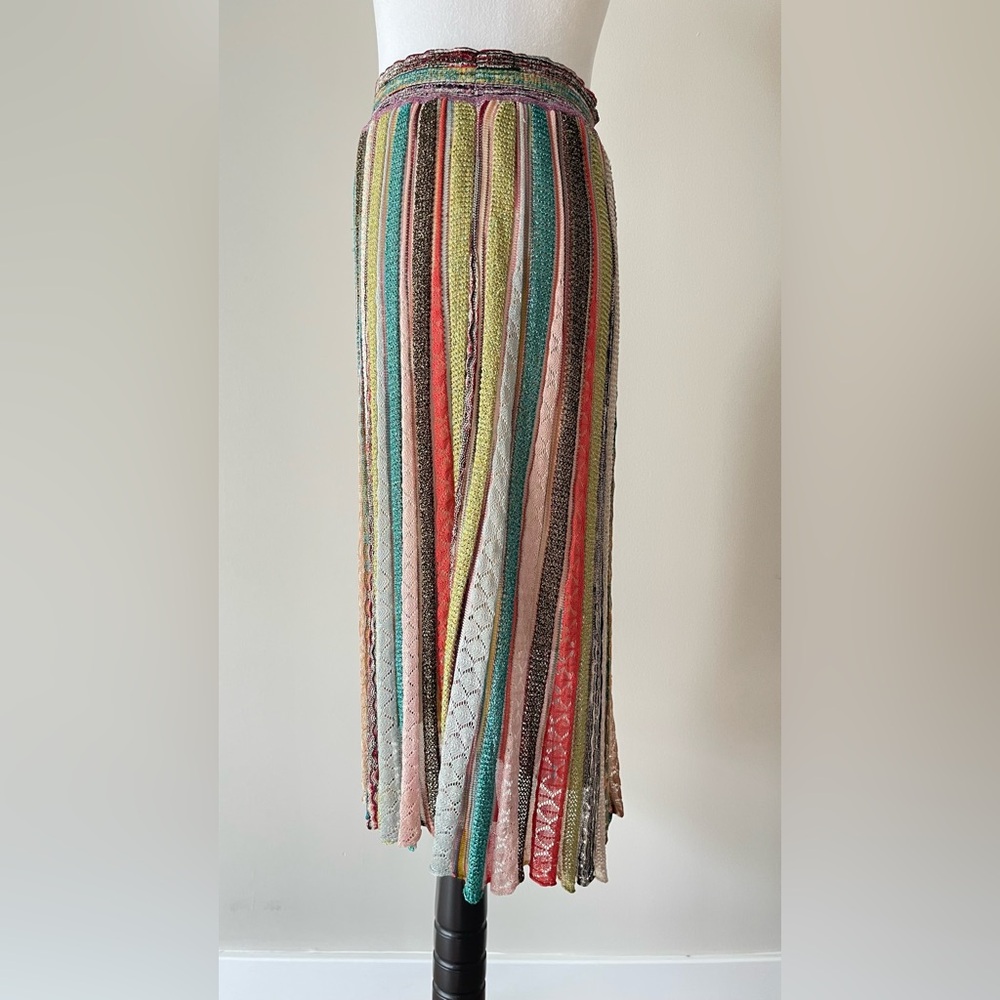 Missoni Multicolor Chevron Skirt size 44 $1750 - Picture 12 of 16